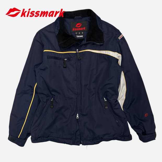 KISSMARK thinsulate navy zip-up jacket