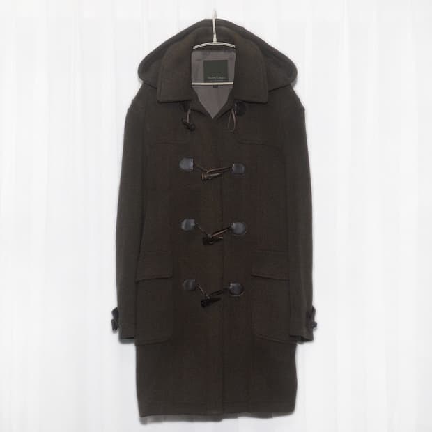 헨리코튼 오리지널 클래식 울헤링본 더플 코트 우드 그린 (105+)