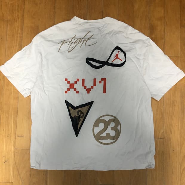 조던 플라이트 시그니처 프린팅 티셔츠 XXL