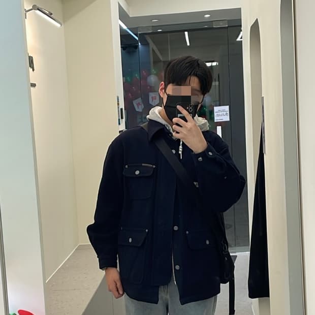 Calvin Klein 캘빈 클라인 울 블렌디드 퍼티크