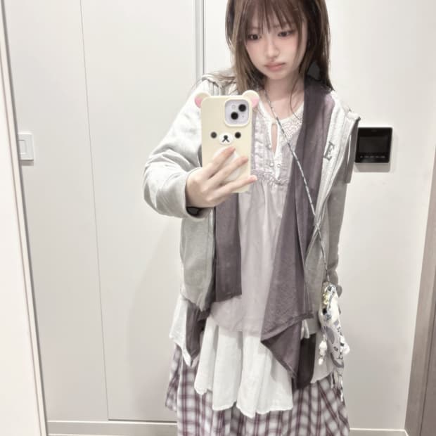 빈티지 뮤트 타로밀크티 하구미 코디 세트 모리걸 어스뮤직