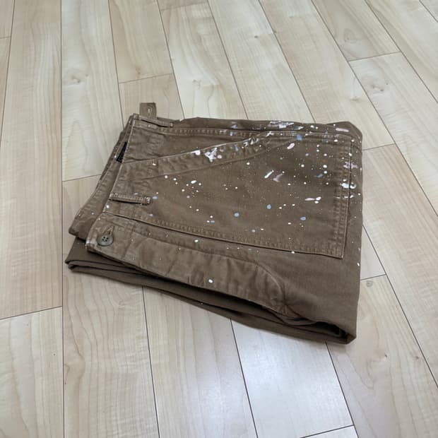 오어슬로우X시프트지 페인팅 퍼티그 팬츠