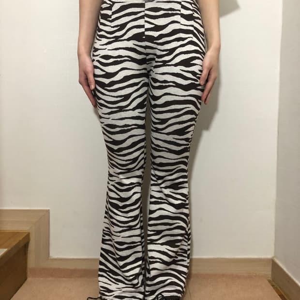 빈티지 지브라 패턴 팬츠