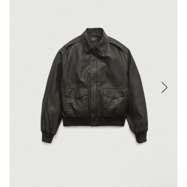 더바넷 브라인 빈티지 레더자켓 브라운