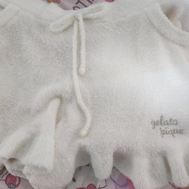 젤라또피케 폭닥 핑크 스트라이프 프릴 수면바지 모리 빈티지 갸루 핀터