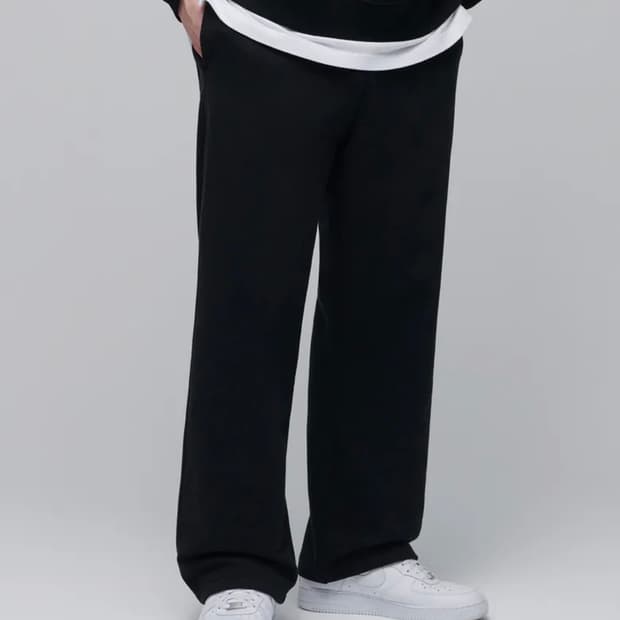 리사이클 라운지 스웨트 팬츠 / 블랙