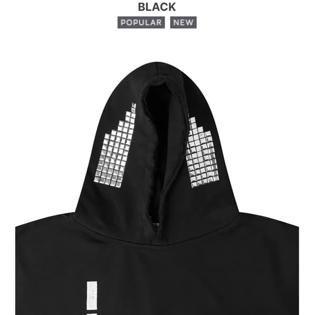 COZY WORLDWIDE TECH G1RL STUDDED HOODIE | 후루츠패밀리