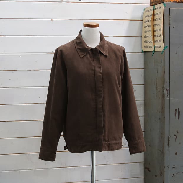 MICHIKO LONDON 스웨이드 자켓 (여성용 M)