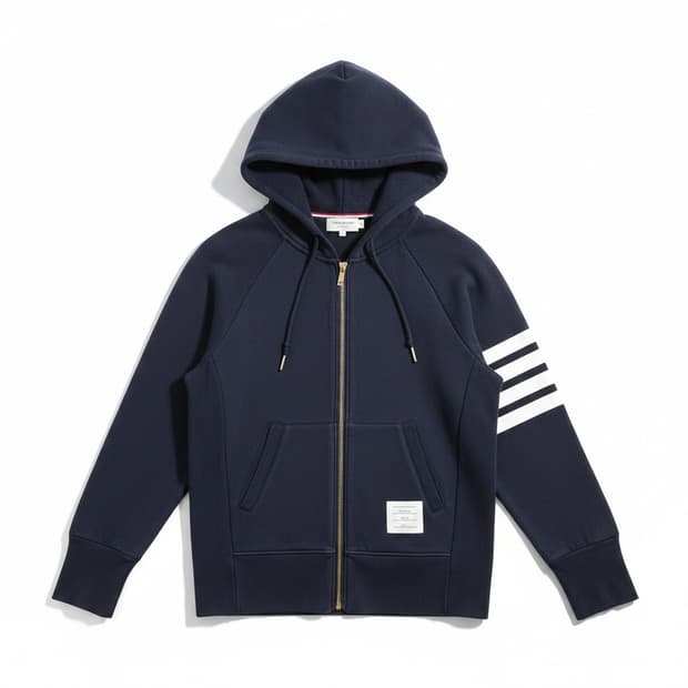 톰브라운 네이비 후드집업 2