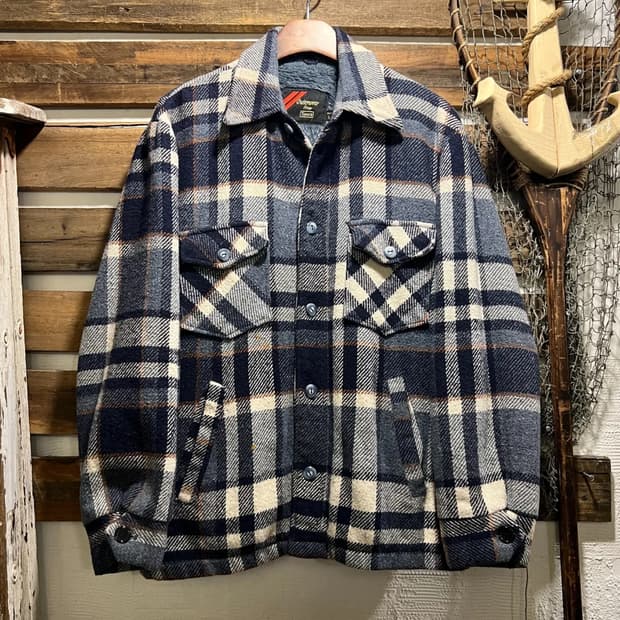 [L]70's Sears USA 플란넬 쉐르파 셔츠자켓