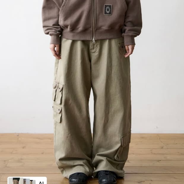 더콜디스트모먼트 TCM multi cargo pants (beige) M