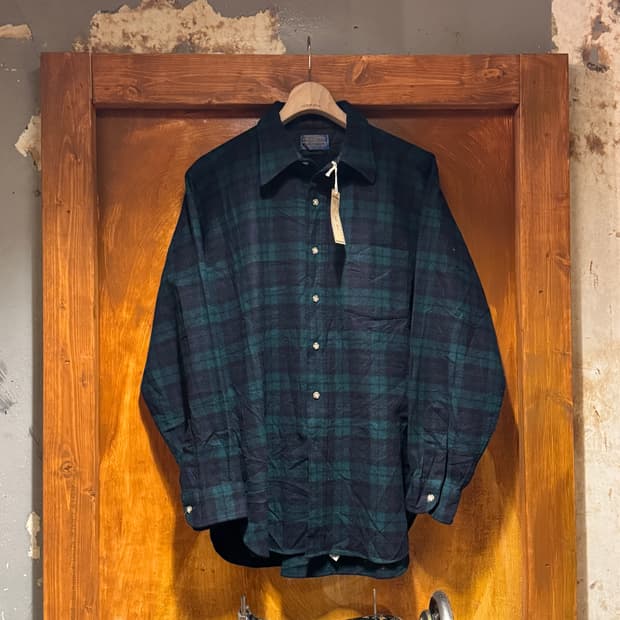 70s 펜들턴 울플란넬 체크셔츠 (L)