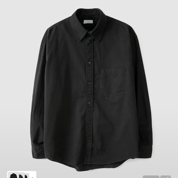 애습 페이디드 셔츠 블랙 m
