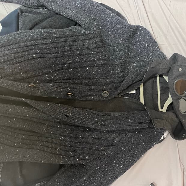 CP컴퍼니 고글 니트집업 [xl]