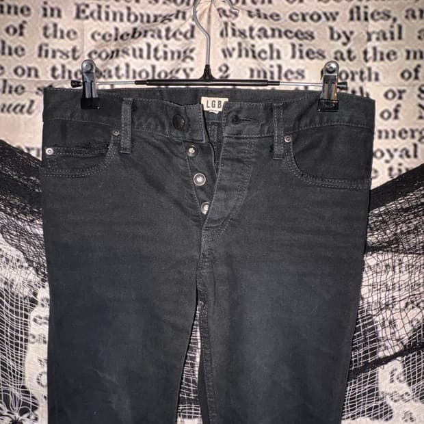 LGB Noir Quad Button Jeans