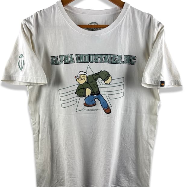 알파인더스트리X뽀빠이 반팔티셔츠2827