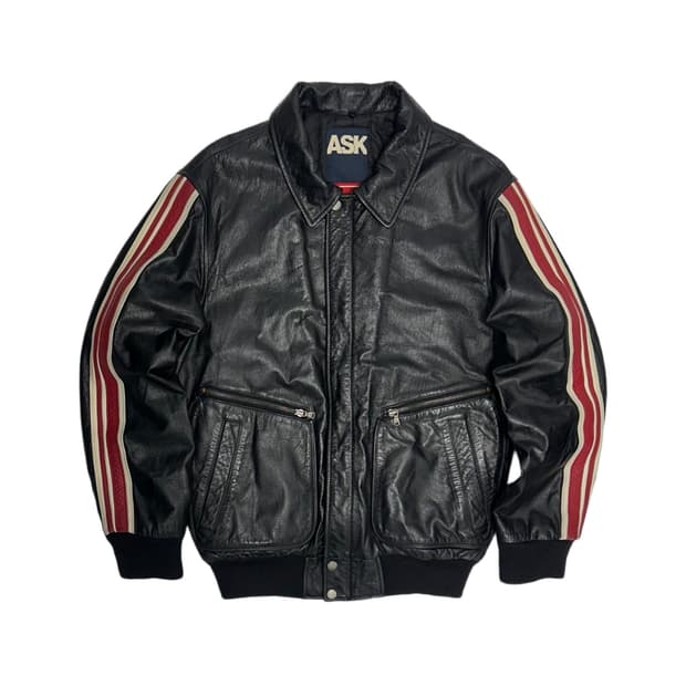 ASK 소가죽 레더자켓