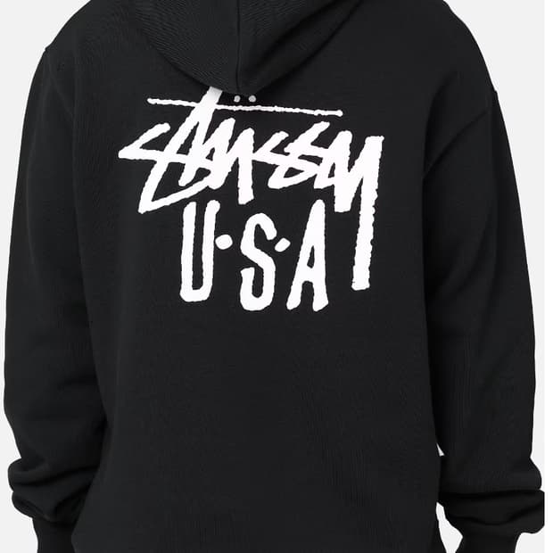 스투시 USA 후드티 블랙 