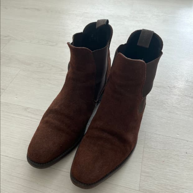 로크 / 스웨이드 첼시 부츠 / 브라운 / 사이즈 7.5