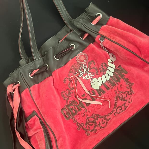 쥬시꾸띄르 빈티지 토트백