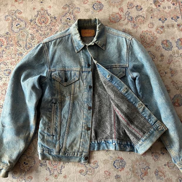 80’s usa 리바이스 블랭킷 트러커