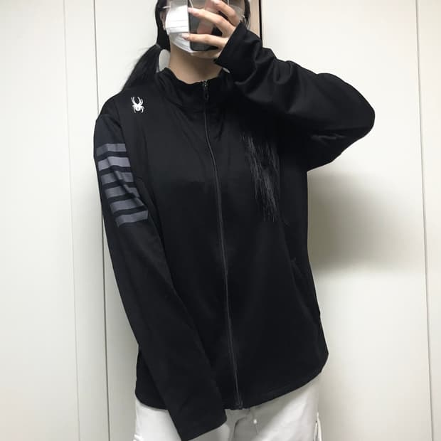 스파이더 트레이닝 집업 L