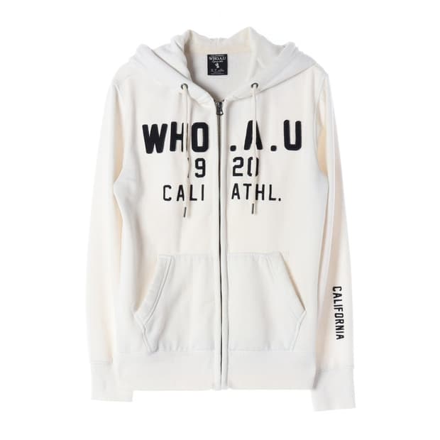 후아유 캘리포니아 아치로고 기모 후드집업 XS