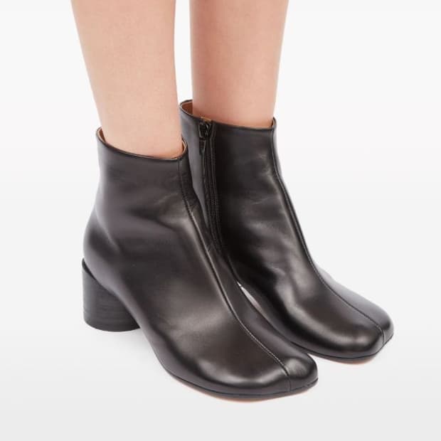 MM6 마르지엘라 아나토믹 앵클 타비 부츠 38