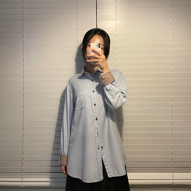 버버리 핸드 노바체크 셔츠