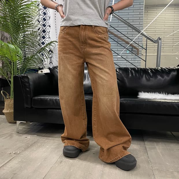 Vintage 와이드 팬츠