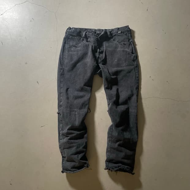 KZ ATELIER Reconstructed Black Denim 