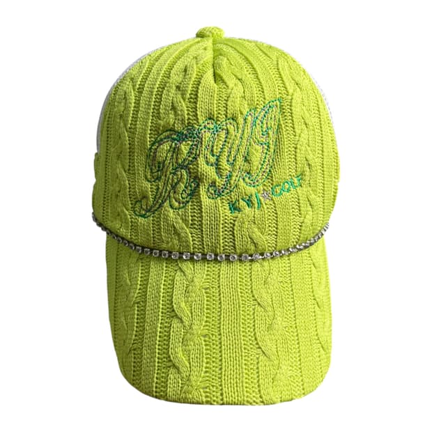 KYJ Golf 라임 니트 메쉬캡