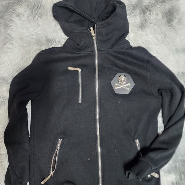  필립플레인 스컬 후드집업 M~L