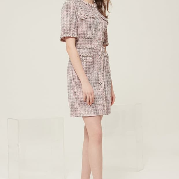 마인 트위드 미니원피스