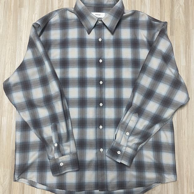 파브레가 옴브레 체크 셔츠