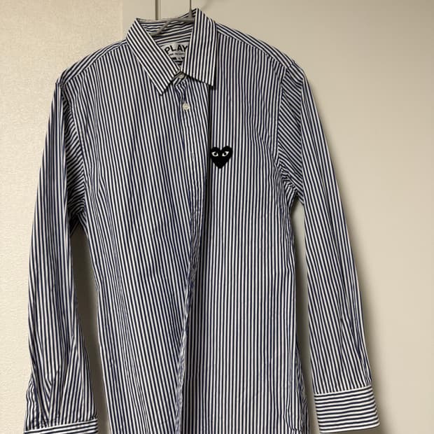 꼼데가르송 스트라이프 셔츠 M