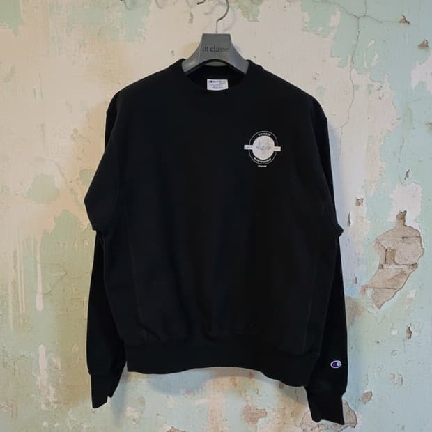 챔피온 리버스 위브 맨투맨 블랙 L