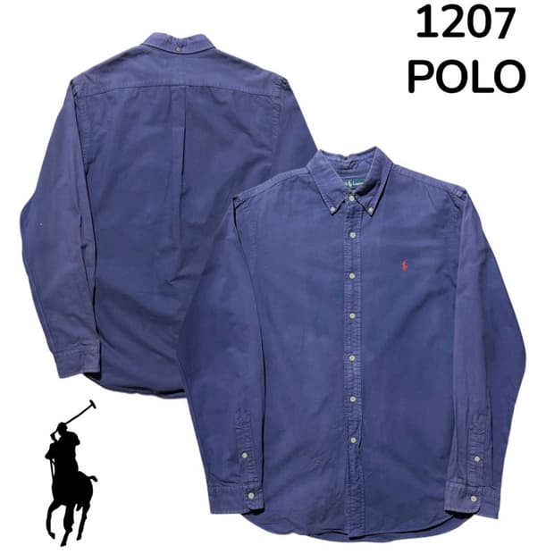 폴로랄프로렌 퍼플 슬림핏 셔츠 L