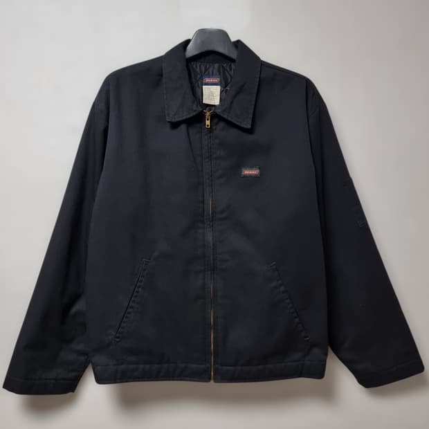 디키즈 블랙 퀼팅 안감 워크 자켓 100