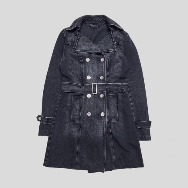 질스튜어트 데님 더블 코트