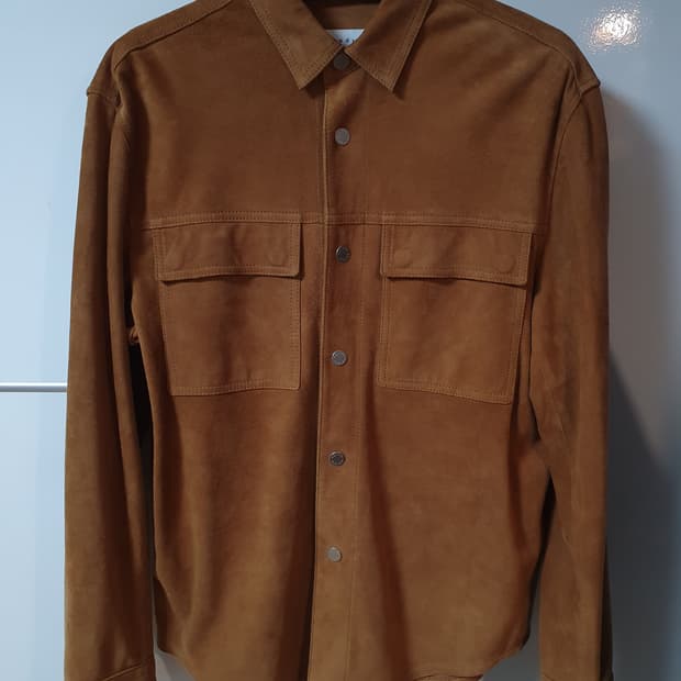 (48) 산드로옴므 카멜 스웨이드 셔츠자켓