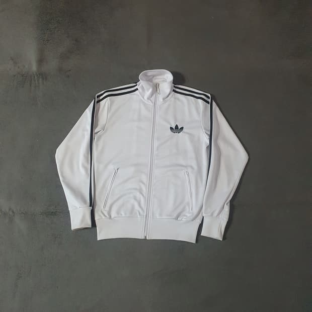 아디다스 파이어버드 화이트 져지 트랙탑 자켓 90