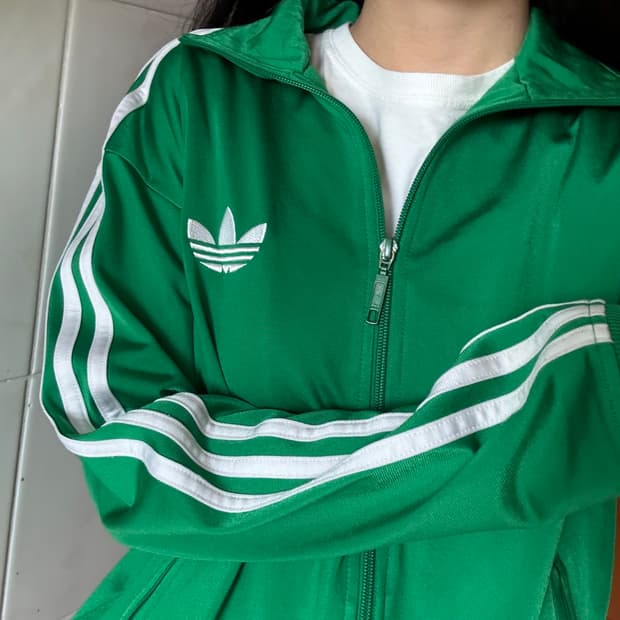 아디다스 파이어버드 그린 져지 트랙탑