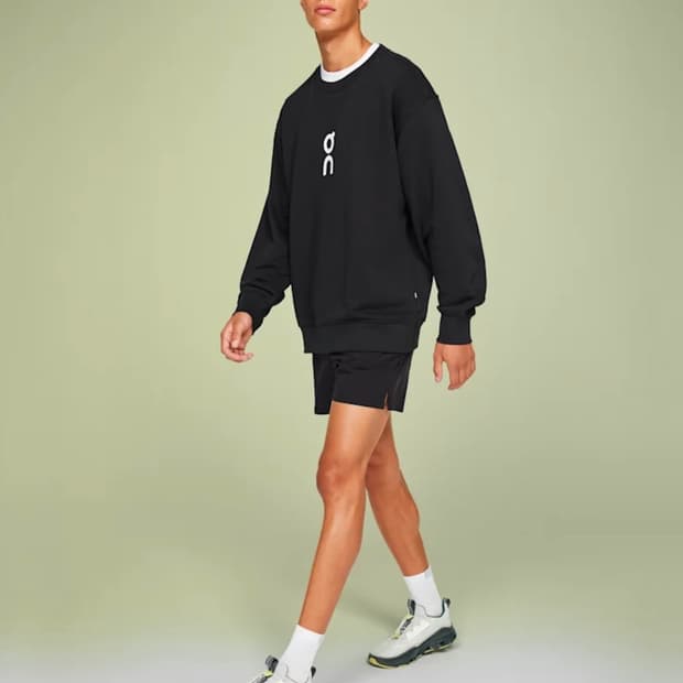 [M]온러닝 맨투맨 크루넥(On Club Crew) 블랙