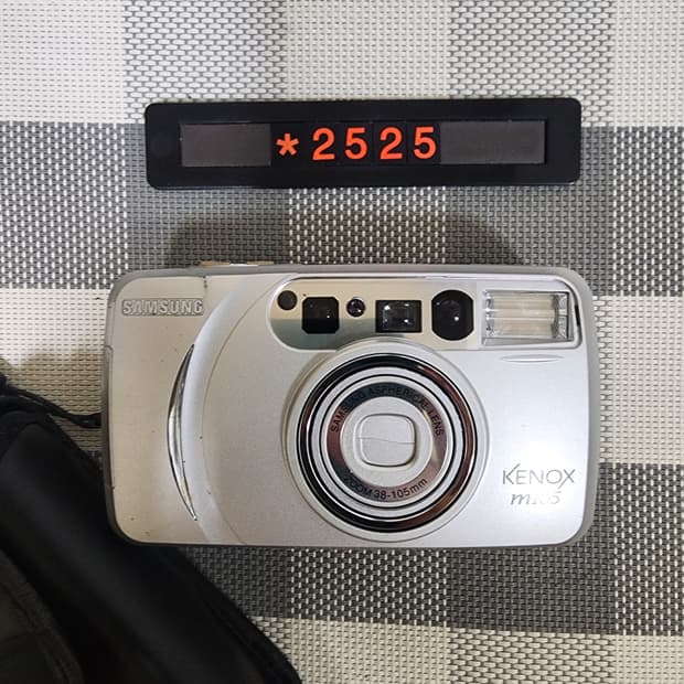 삼성캐녹스 m 105 필름카메라 파우치포함