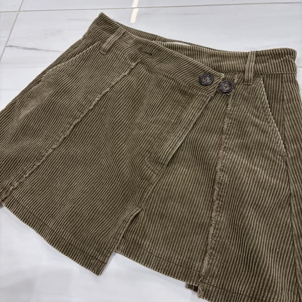 마뗑킴 스커트 matin kim skirt 치마 카키 골덴