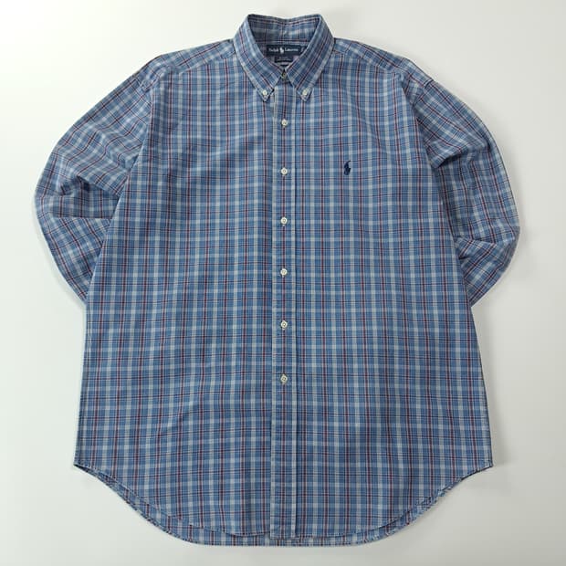 CK288 L 폴로 90s 블레이크 클래식 멀티 플래드 체크 셔츠 남방