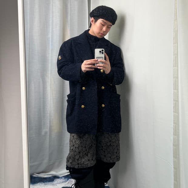 flower embroidery capri pants