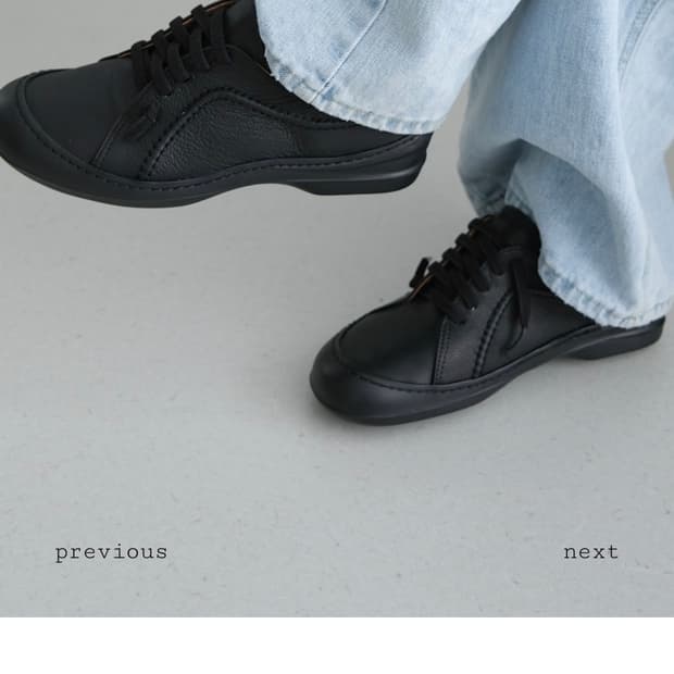 더버터크림 레더 로퍼 스니커즈 240