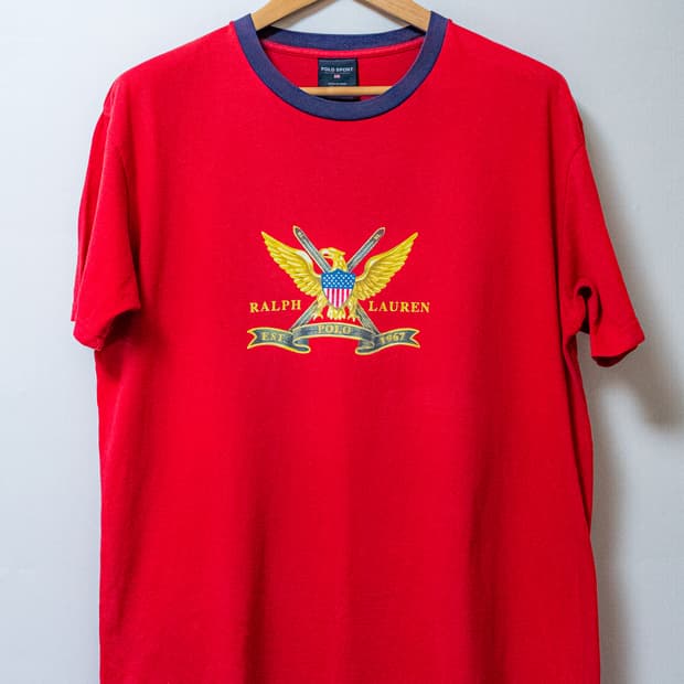 [폴로 스포츠 대방출] 폴로스포츠 빈티지 이글 반팔 셔츠